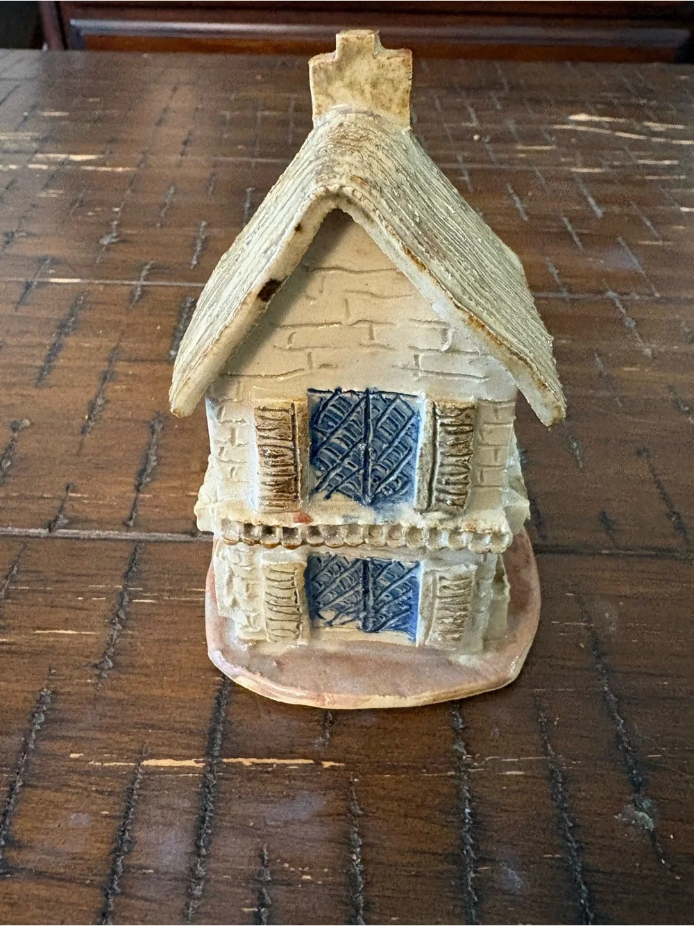 Vintage Highland Pottery Handmade Painted Cottage House